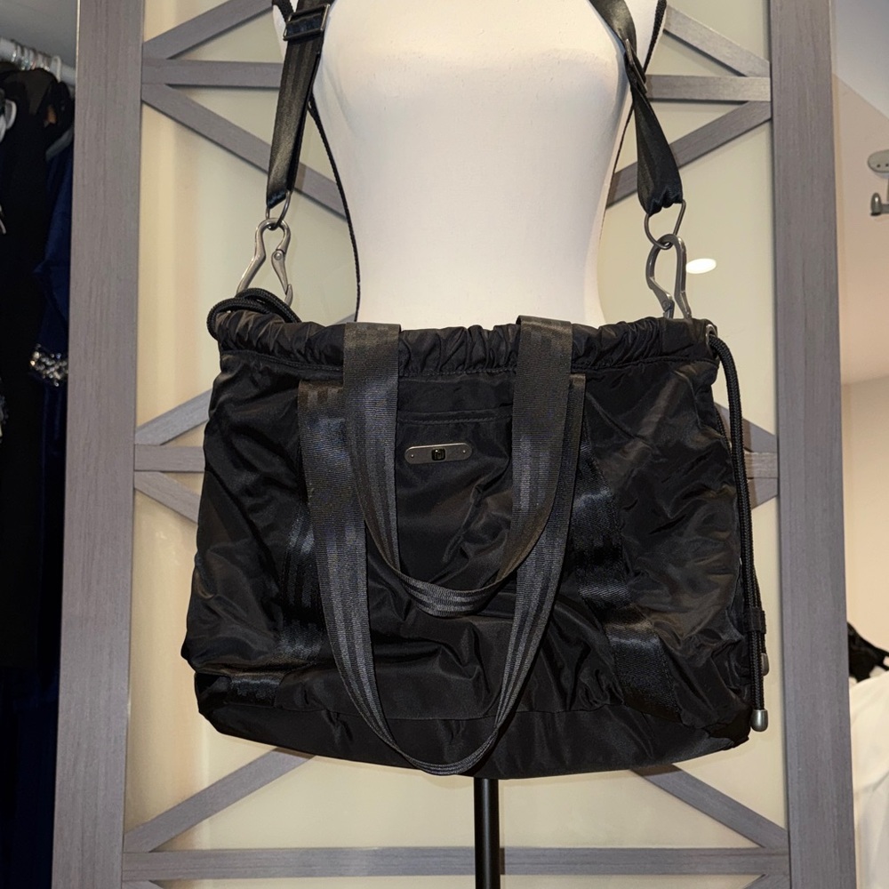 Black Nylon Shoulder Bag